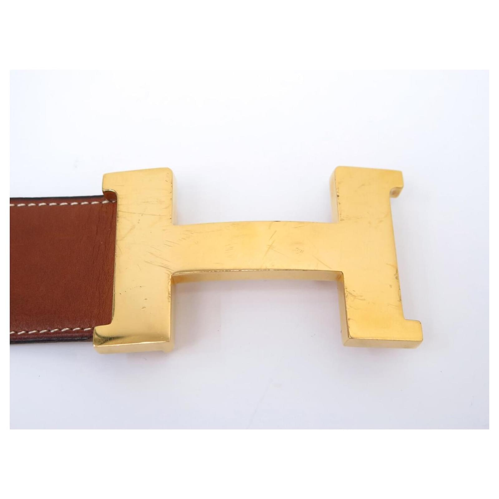Hermès VINTAGE HERMES BELT H CONSTANCE BUCKLE XL 42MM BARENIA