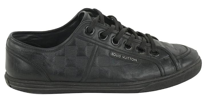Louis Vuitton Men's US 10 Black Damier Infini Sneakers Low Top ...