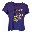 T-shirt di jeans couture Versace