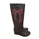 rubber boots rainboots grey bow - Valentino