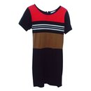 Cotton short dress with small sleeves. - Sandro
