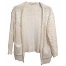 Rare CELINE Phoebe Philo fuzzy ivory knit sweater - Céline