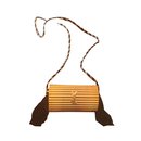 Minaudière vintage striée yves saint laurent - Yves Saint Laurent