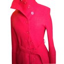 Manteau laine feutré très beau rouge - Rene Derhy