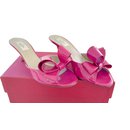 VALENTINO MULES CUIR VERNIS FUCHSIA - Valentino