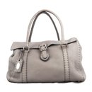 Grey leather ''Selleria'' shoulder bag - Fendi