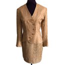 Falda de traje de francesco ferri 36+ 38/40 lin beige - Autre Marque