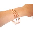 Rose gold plated bangles - Autre Marque
