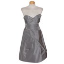 Silver strapless dress - Karen Millen