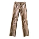 Buffalo leather trousers T.34 chocolate - Chanel