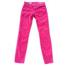 jeans rosa leggings de veludo Gap 1969 T.26 x 32