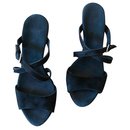 sandalias con cuña de gamuza negra "Jullita" UGG® Austrzlian °38 - Ugg