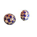 TIFFANY Y COMPAÑIA 18Aretes de lapislázuli con incrustaciones de madre de perla de oro K - Tiffany & Co
