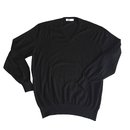 ERMENEGILDO ZEGNA Cashmere v-neck sweater in black TOP CONDITION!! Size M - Ermenegildo Zegna
