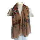 Stole silk scarf flowers "Christian Dior" 130*125