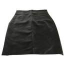 Acne Jeans Lambskin Leather Skirt