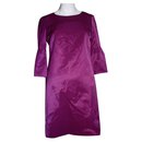 Satin dress with bell sleeves - French Connection