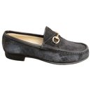 Gucci suede leather loafers