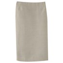 PRADA  Skirt midi in Linen & Cotton - Prada