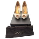 Peep Toe leather suede gucci - Gucci