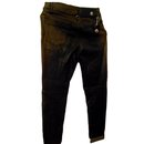 BROWN PANTS BRAND HIGH NEW COTTON COATED EXTENSIBLE SIZE 40 fr 44 IT COTTON ELASTHANE NEW - High