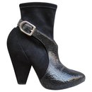 Sonia Rikyel boots in stretch kid and patent leather - Sonia Rykiel