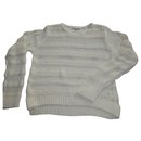 Pull maille Maje, blanc. Taille 2