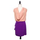 DvF Reara colourblock silk dress - Diane Von Furstenberg