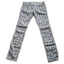 Weiße / blaue Jeans-Stilhose - Isabel Marant Etoile
