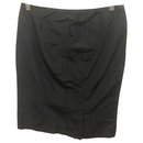 Black silk pencil skirt - Alexander Mcqueen