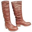 Free Lance Biker Model Boots 4 Piece Boot condition New