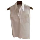 Sleeveless cotton shirt by Hermès