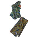 Swimsuit e sarongue Hermes imprime "Minerais" - Hermès