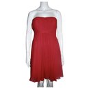 Vestido de corpete de seda Duran Ruby Red - Bcbg Max Azria