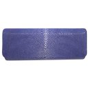 Clutch bag in royal blue stingray - Autre Marque