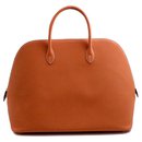 Hermès Bolide Tasche 45 Reisetasche aus Kalbsleder Cognac Bull