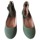 Nuevas zapatillas de ballet Lollipops de mezclilla y cuero. fr 38 - Autre Marque