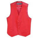 red Burberry waistcoat vintage size S perfect condition