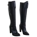 Hermès leather boots
