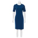 Vestido limpo azul ardósia Lee - Diane Von Furstenberg