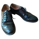 fratelli rossetti shiny black leather lace up 65106 - Fratelli Rosseti