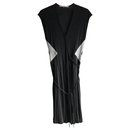 Vestido negro y plata - Diane Von Furstenberg