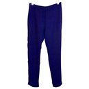 Purple linen trousers - Acne