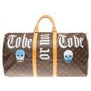 Louis Vuitton Keepall 55 Monogram "Be or not to be" customized by PatBo!