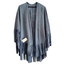 Gray cape in high-end suede - Autre Marque