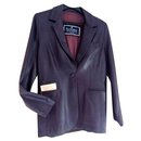 Purple leather jacket - Autre Marque