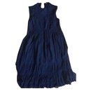Berenice dress with ruffles and embroidery