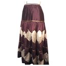 Silk long skirt 100% - Autre Marque