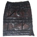 Tod's skirt , leather mosaic
