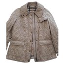 Burberry classic beige quilted jacket, size L - Burberry Brit